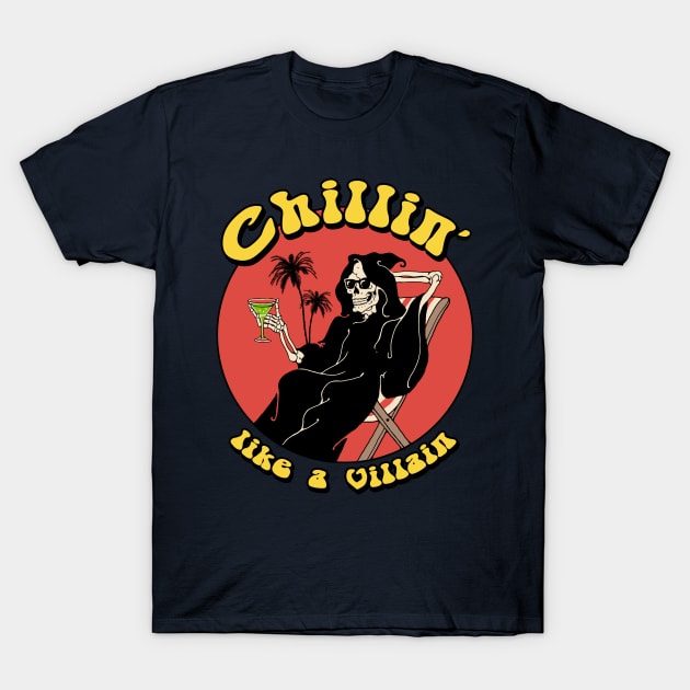 Chillin' LIke a Villain T-Shirt by Vincent Trinidad Art